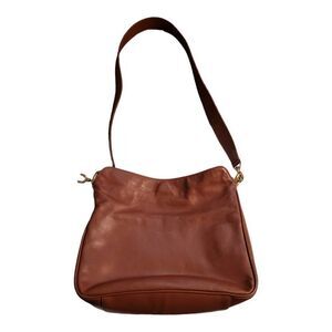Gucci Vintage Diana Leather Shoulder Bag English Tan 10" x 12" x 4" Lightly Love